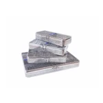 Cassette 220x195x35mm with blue silicon