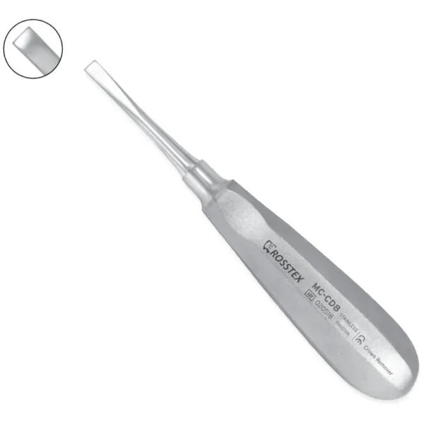 Crown Remover with 1 etching point, facial use anterior