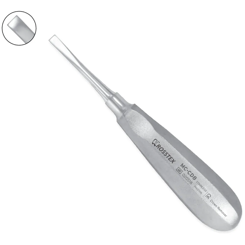 Crown Remover with 1 etching point, facial use anterior