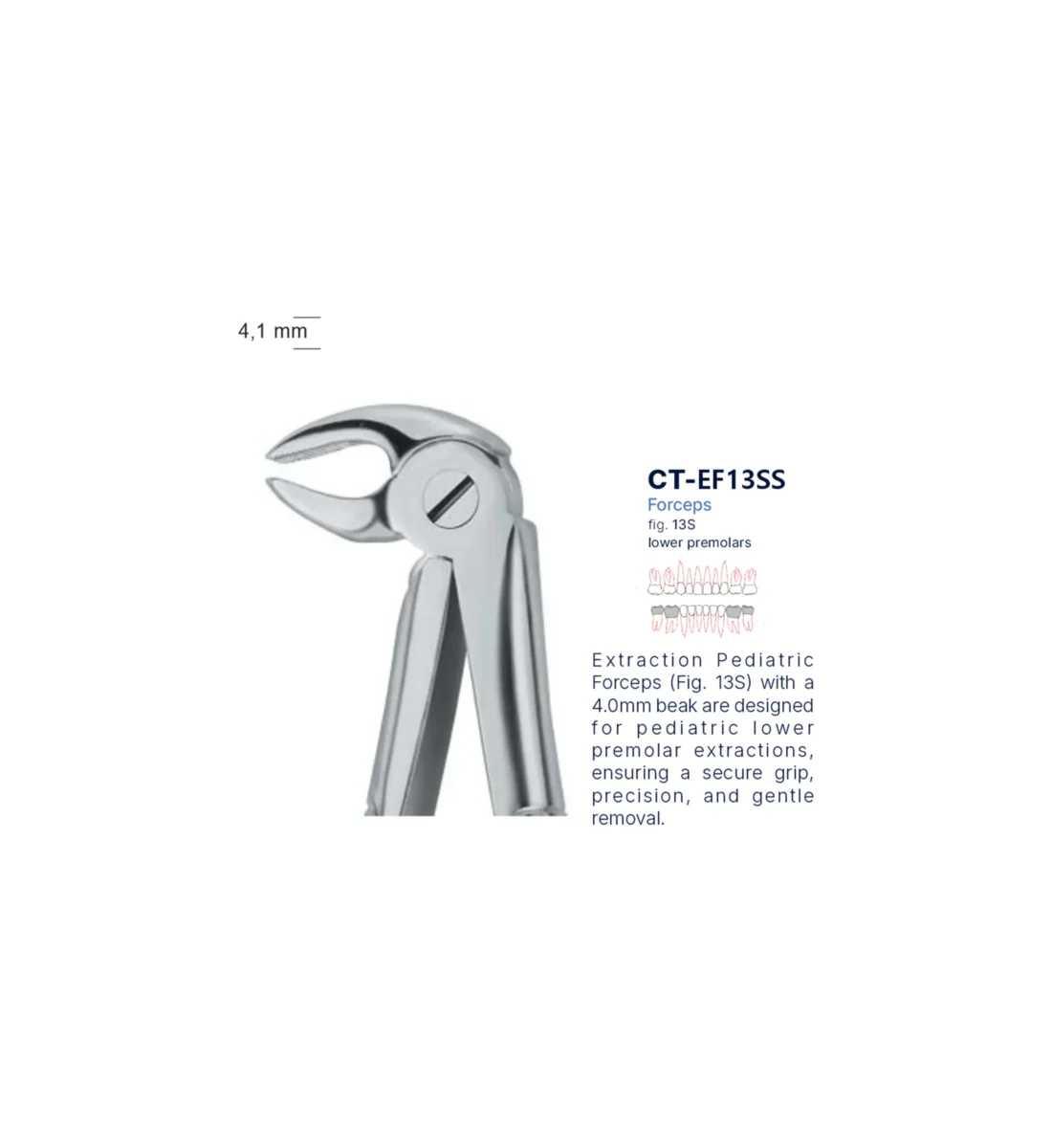 Extraction Forcep fig. 13 with standard handle