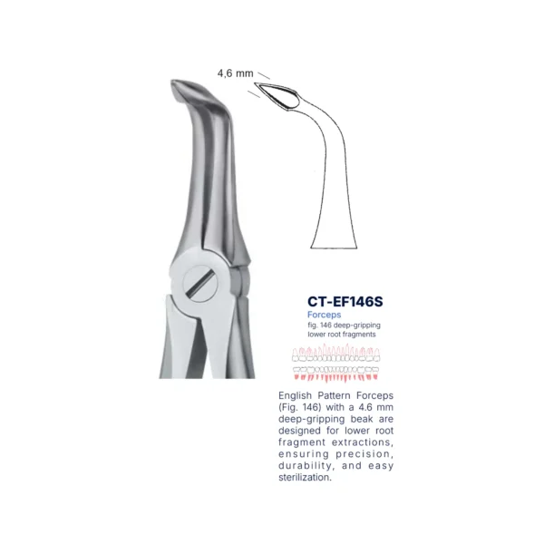 Extraction Forcep fig. 146 with standard handle