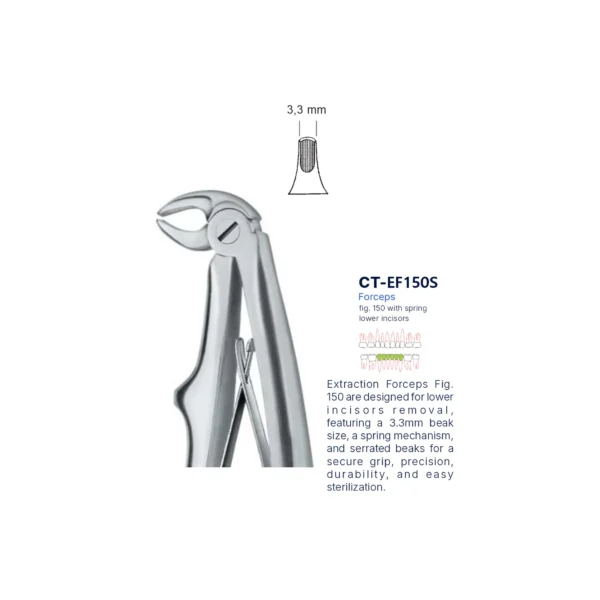 Extraction Forcep fig. 150 with standard handle
