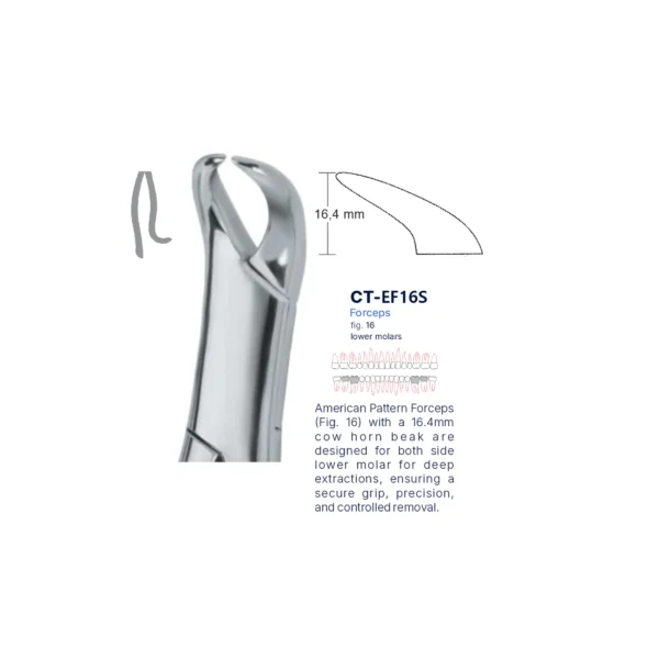 Extraction Forcep fig. 16 with standard handle