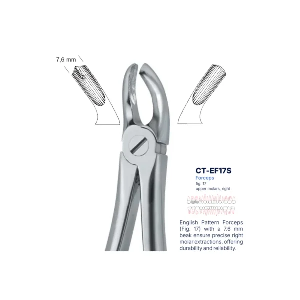 Extraction Forcep fig. 17 with standard handle
