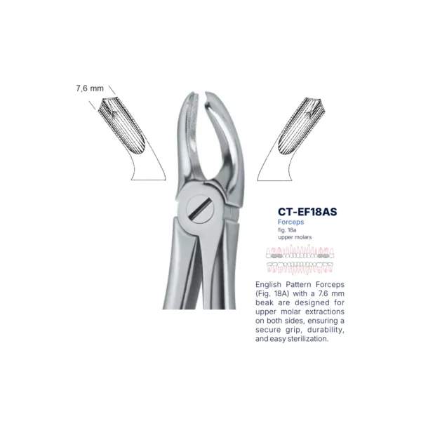 Extraction Forcep fig. 18A with standard handle