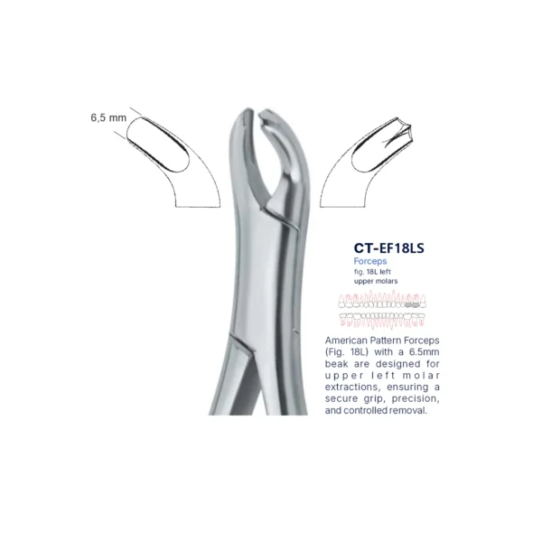 Extraction Forcep fig. 18l with standard handle