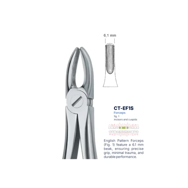 Extraction Forcep fig. 1 with standard handle