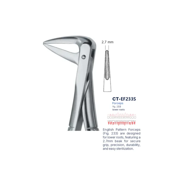 Extraction Forcep fig. 233 with standard handle