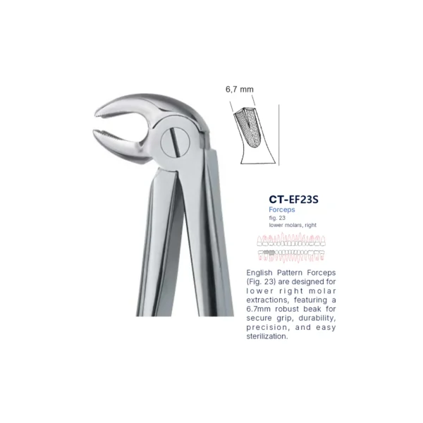 Extraction Forcep fig. 23 with standard handle