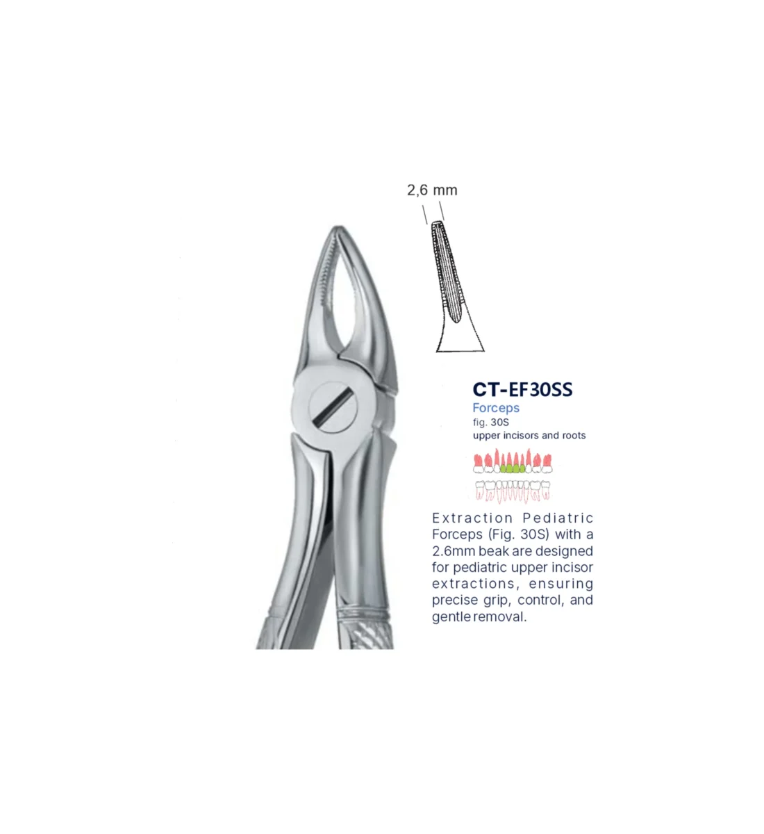 Extraction Forcep fig. 30 with standard handle