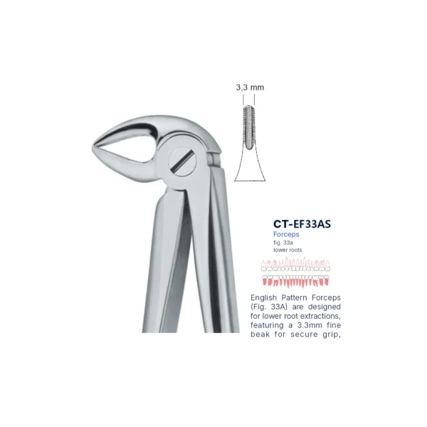 Extraction Forcep fig. 33a with standard handle