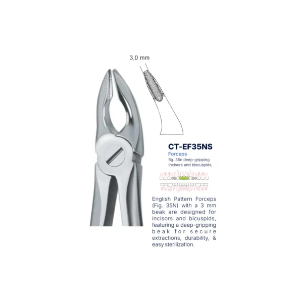 Extraction Forcep fig. 35n with standard handle