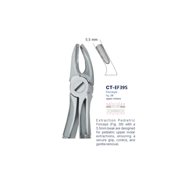 Extraction Forcep fig. 39 with standard handle