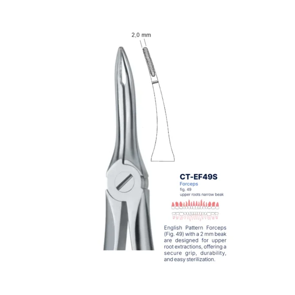 Extraction Forcep fig. 49 with standard handle