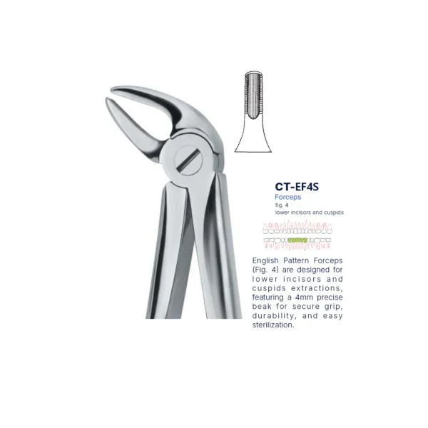 Extraction Forcep fig. 4 with standard handle