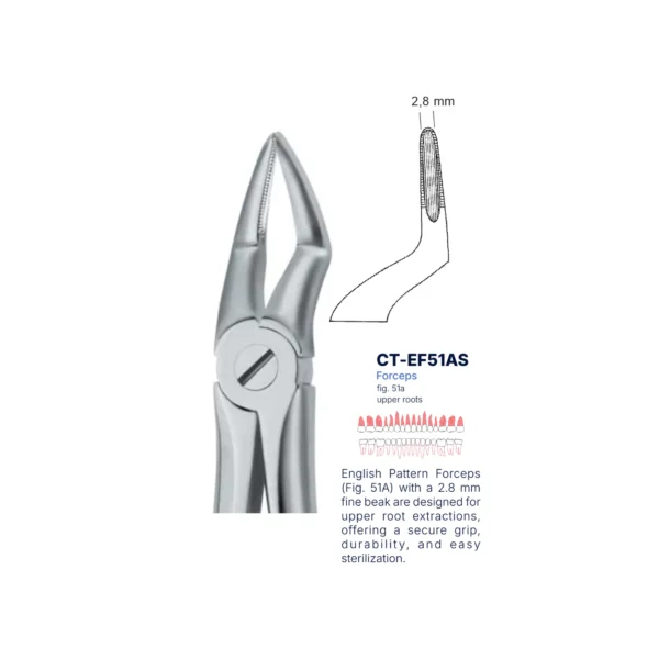 Extraction Forcep fig. 51a with standard handle