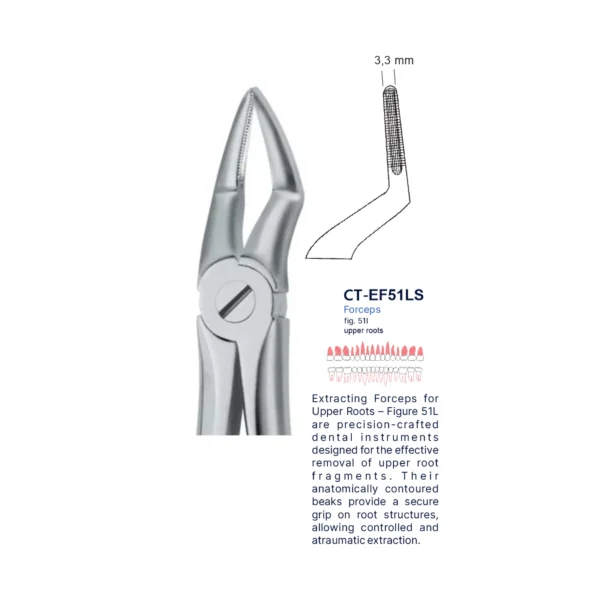 Extraction Forcep fig. 51l with standard handle