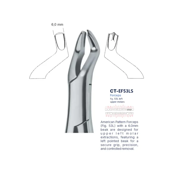 Extraction Forcep fig. 53l with standard handle