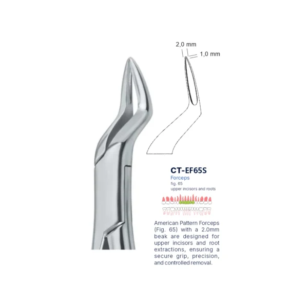 Extraction Forcep fig. 65 with standard handle