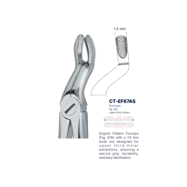 Extraction Forcep fig. 67a with standard handle