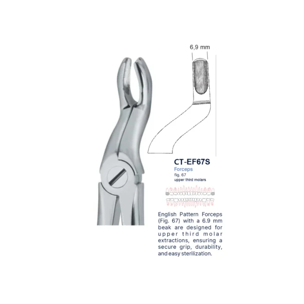 Extraction Forcep fig. 67 with standard handle