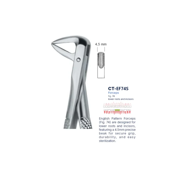 Extraction Forcep fig. 74 with standard handle