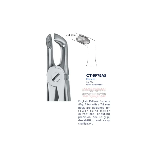 Extraction Forcep fig. 79a with standard handle