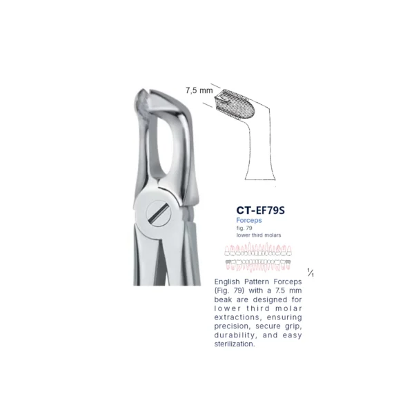 Extraction Forcep fig. 79 with standard handle