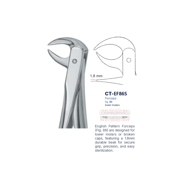 Extraction Forcep fig. 86 with standard handle