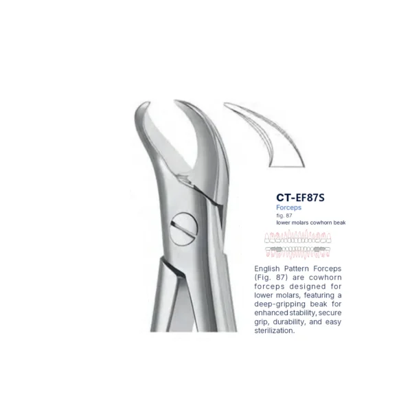 Extraction Forcep fig. 87 with standard handle
