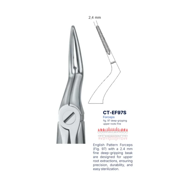 Extraction Forcep fig. 97 with standard handle