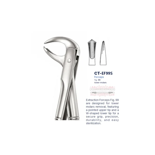 Extraction Forcep fig. 99 with standard handle