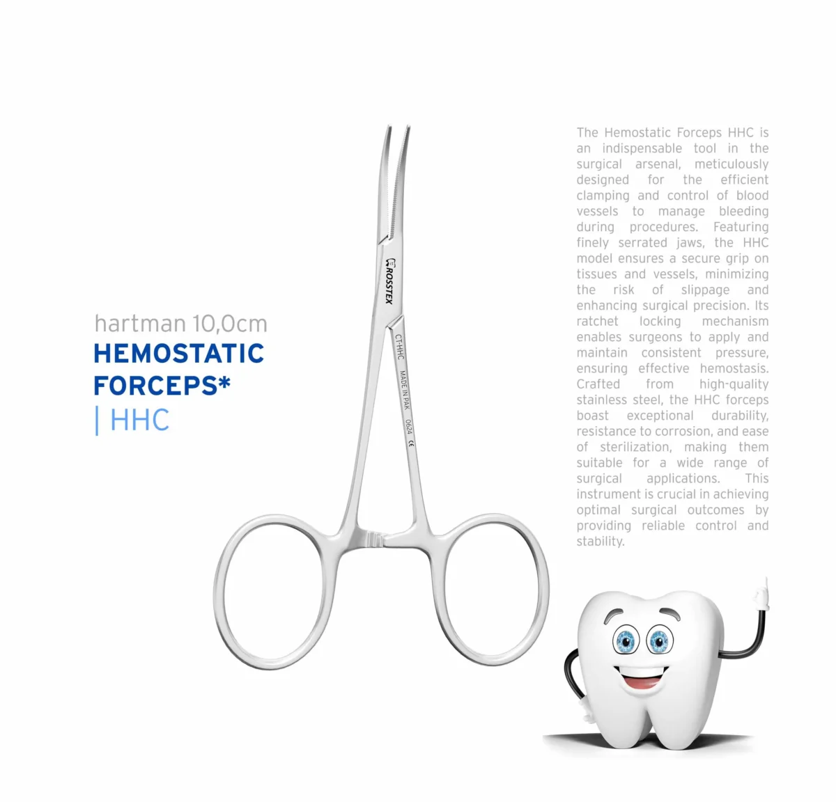 Hartman Forcep 10,0cm curved