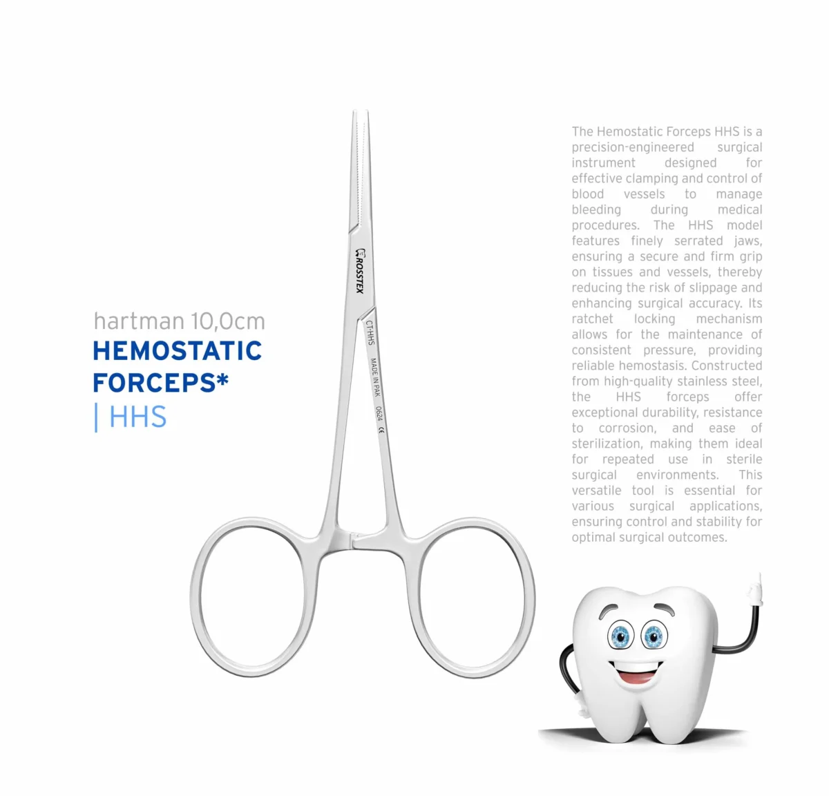 Hartman Forcep 10,0cm straight