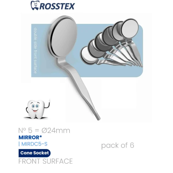 Front Surface cone socket double side (pack of 6)