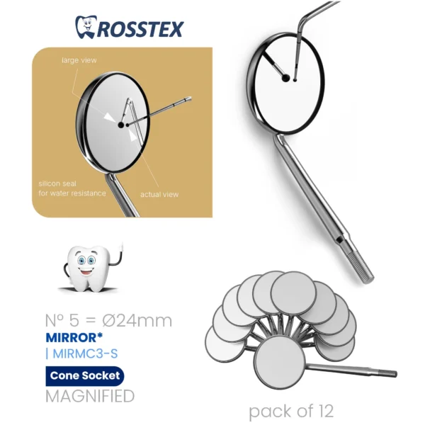 Magnifying cone socket single side (pack of 12)