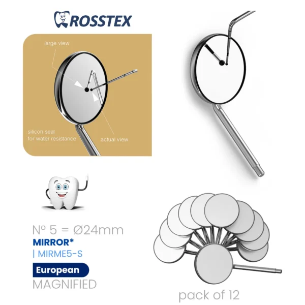 Magnifying european single side (pack of 12)