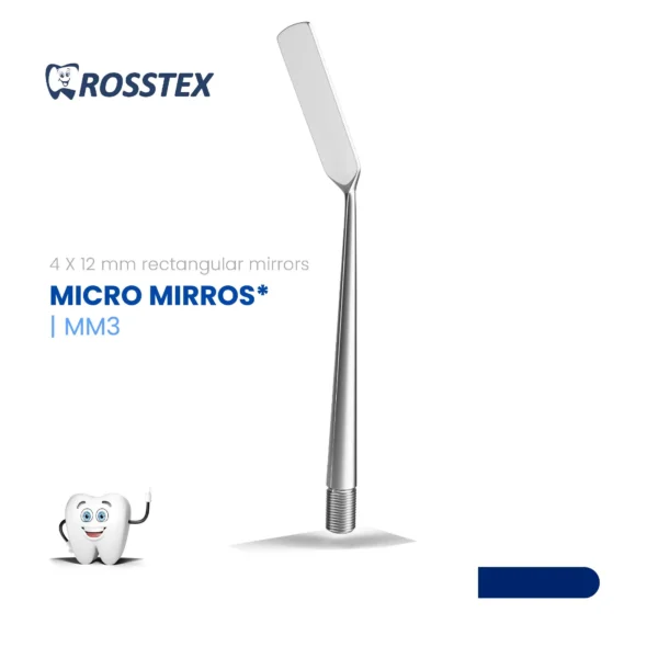 Micro Mirror Rectangular Mirror 4x12mm Large