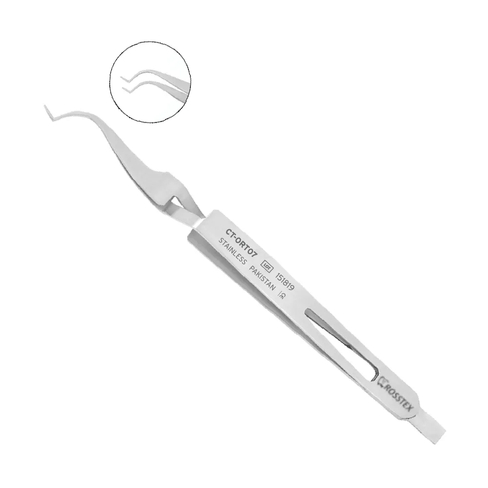 Buccal tube Tweezer cross action with slot aligner