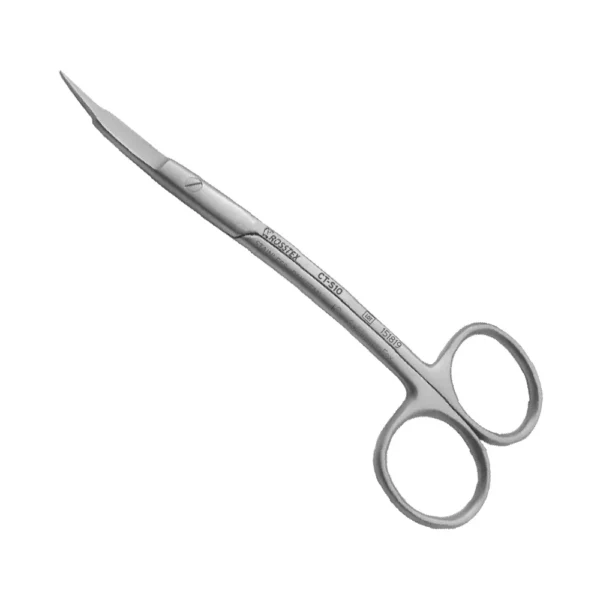 Goldmann-fox Scissor 13,0cm d. curved/serrated