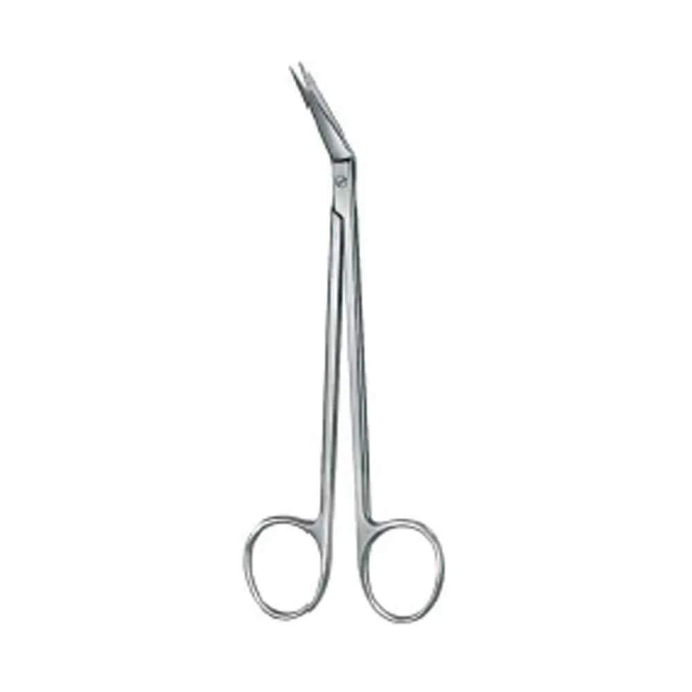 Locklin Scissor 16,0cm angled/serrated