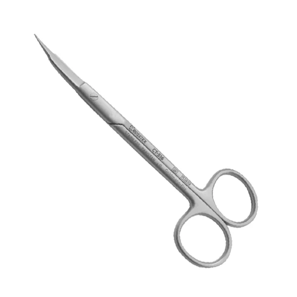 Goldmann-fox Scissor 13,0cm curved/serrated