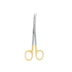 Goldmann-fox Scissor 13,0cm curved/serrated t/c