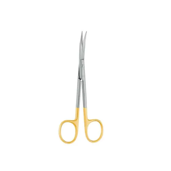 Goldmann-fox Scissor 13,0cm curved/serrated t/c