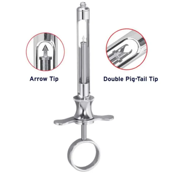 Syringe aspirating 1.8ml, with european/american thread