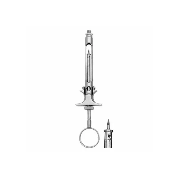 Syringe aspirating with european/american thread 2.2ml