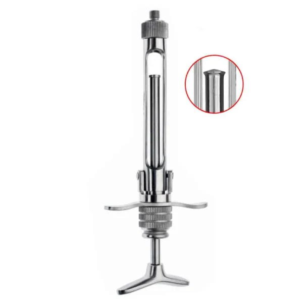 Syringe non-aspirating 1.8ml with european/american thread