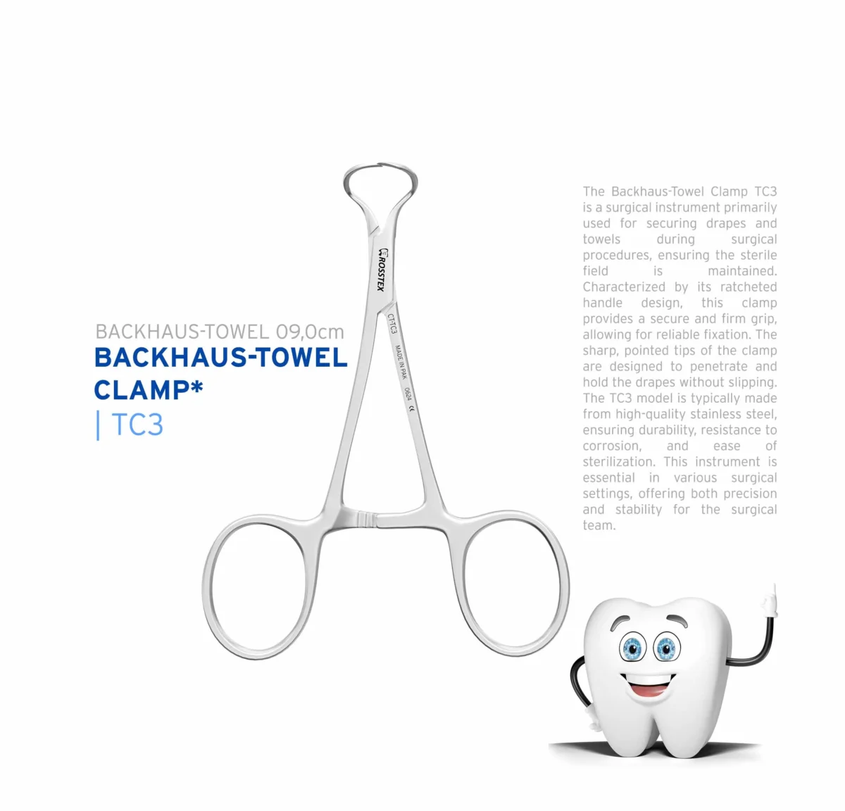 Backhaus-towel Clamp 09,0cm