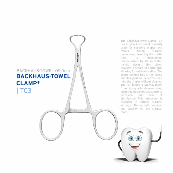 Backhaus-towel Clamp 09,0cm