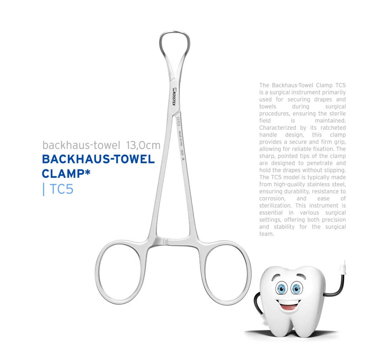 Backhaus-towel Clamp 13,0cm